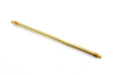 Flexible hollow brass tube for lamp light 10mm threaded ends