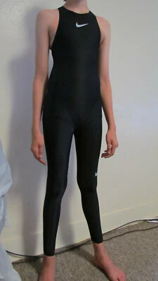 Nike FULL BODY SUIT Swimsuit swimming skinsuit speedsuit swimskin racing women - Image 1 of 4