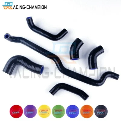 Manguera de refrigerante de radiador de silicona negra para Kawasaki Vulcan 900 2007 2008 2009 Foto 1 de 4