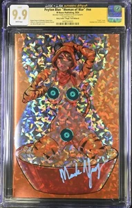 M House Melinda's Comics Flirty Feline CGC 9.9 JSA Auto Virgin "B" Naughty - Bild 1 von 2