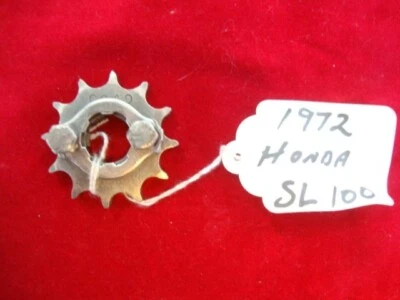 Honda Motorcycle 1972 SL 100 counter shaft sprocket, Keeper, Bolts 12 tooth USA - Image 1 of 2