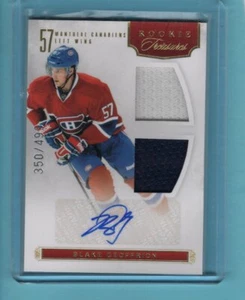 2012 Panini Rookie Game Used Auto BLAKE GEOFFERION no. 127 Montreal Canadiens - Bild 1 von 1
