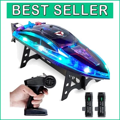 Velocity Pro Mini RC Boat: Rechargeable, Auto Capsize Recovery & 2.4GHz Control - Image 1 of 4