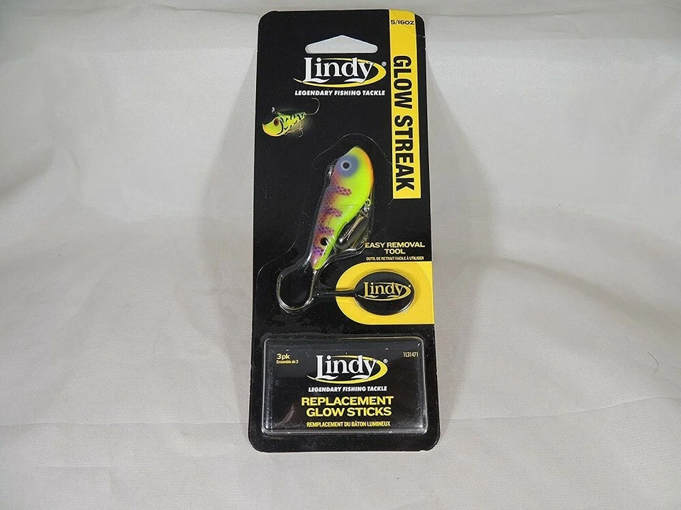 Lindy Glow Streak 5/16 OZ VIRAL PERCH Ice Fishing Jig Lure - Image 1 of 1