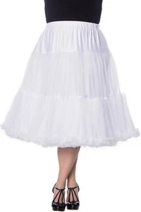 Dancing Days Plus size White Long Petticoat Underskirt, Cosplay Skirt - Picture 1 of 3