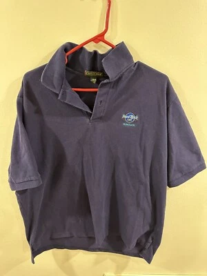 Polo Hard Rock Café de colección Honolulu Hawaii para hombre XL hecho en EE. UU. negro Foto 1 de 4