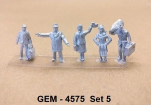 00/4MM / 1:76 JOHN DAY MODELS METAL FIGURES - STATION SET - 5. - Picture 1 of 2