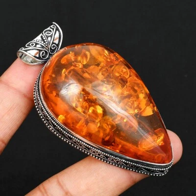 Балтийский янтарь драгоценный камень уникальный дизайн подвеска ювелирных изделий подарок для девочки MP-003 - Изображение 1 из 3