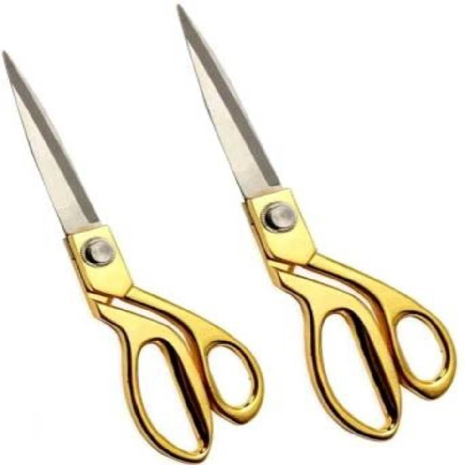 Professional Golden Steel Tailoring Scissor Combo For Cutting Heavy Cloth Fabric - Image 1 of 4