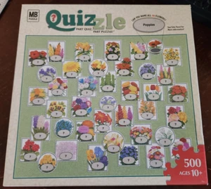 Milton Bradley Quizzle Puzzle 500 Piece Flowers Jigsaw Complete Multi-Color - Picture 1 of 3