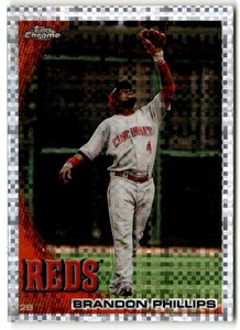 2010 Topps Chrome #54 Brandon Phillips X-Fractors