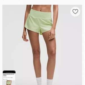 Pantalones Cortos Lululemon Speed Up Tiro Alto 2.5" Actualizados Verde Claro Correr Atlético - Imagen 1 de 9