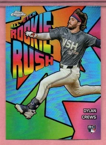 Dylan Crews 2025 Topps Chrome All-Etch Rookie Rush SP RC Nationals #12 - Picture 1 of 1