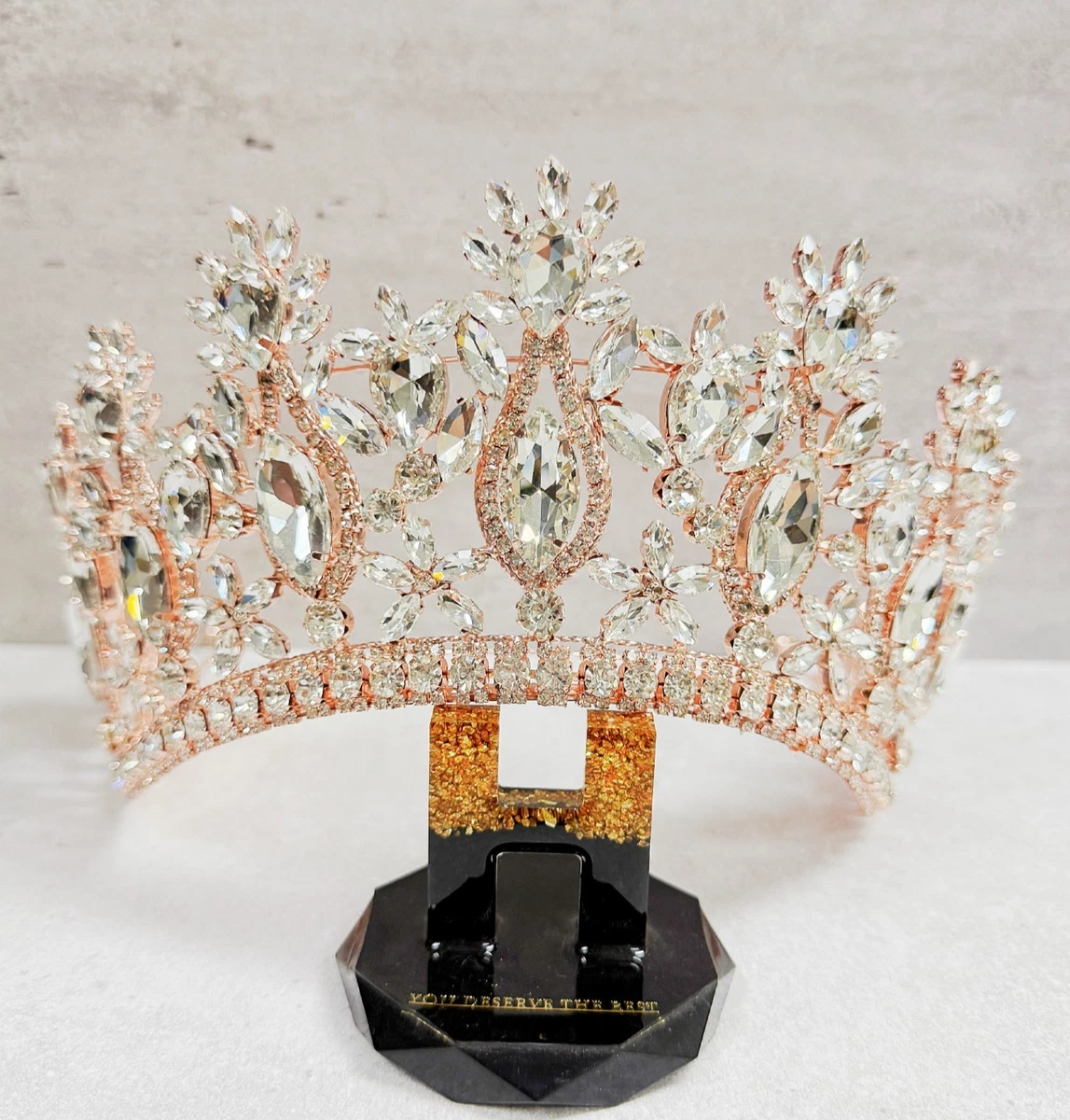 Bridal Headpiece, Rose Gold Crown, Royal Princess Crown  display picture 1