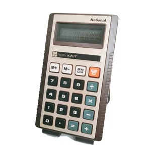 70er Jahre National Panac 8207 Taschenrechner japanisch hergestellt voll funktionsfähig - Bild 1 von 11