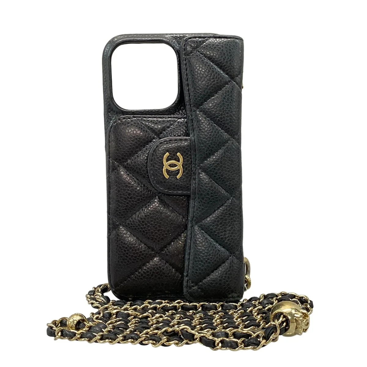 シャネル iPhone 12 ケース ブラック 確実正規品 Chanel iPhone 12 Case | eBay