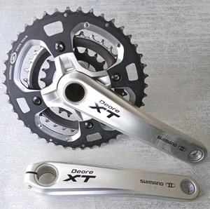 Shimano XT FC-M770 Mtb Crankset 175mm 9x3 Speed 44-32-22 Mountain Off Road z258 - Picture 1 of 7
