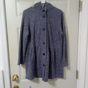 Style & Co Sport Hooded Jacket Size XL Womens Blue - Picture 1 of 15
