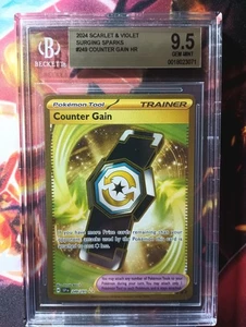 Pokemon Counter Gain Surging Sparks 249/191 Gold Hyper Rare BGS 9.5 GEM MINT - Picture 1 of 1