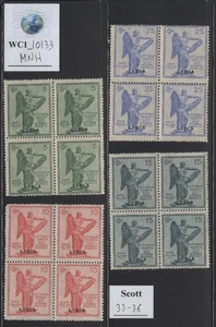 WC1_10133. IT. COL.: LIBYA. Blocks 1921 ANNIV. VICTORY set. Scott 33-36. MNH - Picture 1 of 1