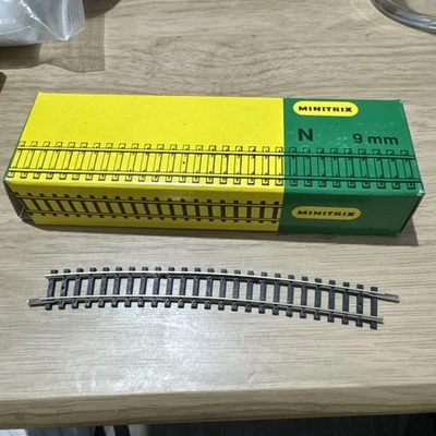 TRIX /MINITRIX `N GAUGE` #14928/4928 x10 in box R6 15 degrees - Image 1 of 3