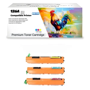 3-Pack CMY CE311A  312A 313A Toner Fits for HP Color LaserJet CP1025/CP1025nw - Picture 1 of 4