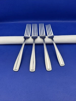 Столовые приборы Lenox STONECLIFF 18/10 из нержавеющей стали столовое серебро 3 обеденные вилки 1 салатная вилка - Изображение 1 из 4