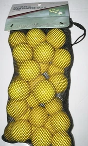 Aquitaine Soft Dimpled Foam Practice Balls 30 Count - Picture 1 of 3