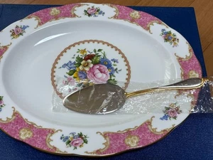 Royal Albert Lady Carlyle Oval Plate 34.5cm Pair Cake Server Set - Picture 1 of 13