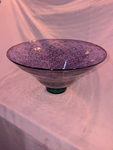 PIZZICHILLO GORDON KUNSTGLAS HERZSTÜCK SCHALE 14" BREIT. - Bild 1 von 16