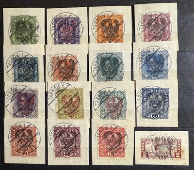 POLAND, AUSTRIA WWI, 1918 AUSTRIAN STAMPS OVERPRINTED WITH EAGLE TARNOW, CTO - Image 1 of 4