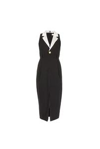 Ronny Kobo Andriella Blazer Midi Dress - S - Black & White Cocktail Quiet Luxury - Picture 1 of 22