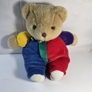 Peluche orsacchiotto vintage Eden color block arcobaleno peluche - Foto 1 di 6