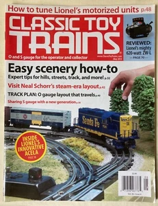 Classic Toy Trains magazine May 2013, easy scenery how-to, Lionel Amtrak Acela - Picture 1 of 2