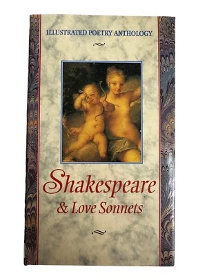 Shakespeare Love Poems Sonnets Hardcover Illustrated Classic Romantic Gift - Image 1 of 4