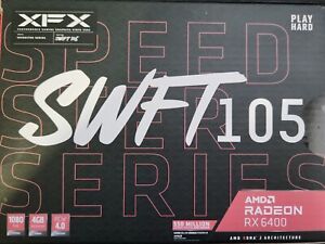 XFX Speedster SWFT 105 AMD Radeon RX 6400 Gaming 4GB GDDR6 Graphics Card