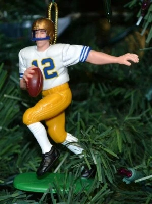 Roger Staubach 海军圣诞树装饰白色球衣 #12 NCAA 足球 4 — 第 1/2 张图片