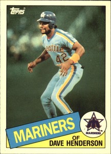 1985 Topps Tiffany Baseball Card #344 Dave Henderson