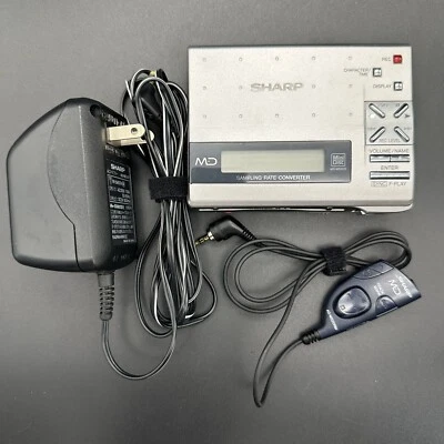 SHARP MD-MS200 Portable MD Recorder Tested Working - Image 1 of 4