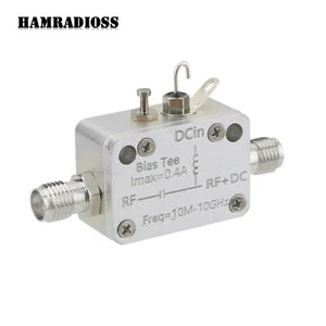 Camiseta de sesgo coaxial bloque de RF aislador de RF de 10M-10GHz 400mA alimentación de CC + SMA puerto hembra HA - Imagen 1 de 6