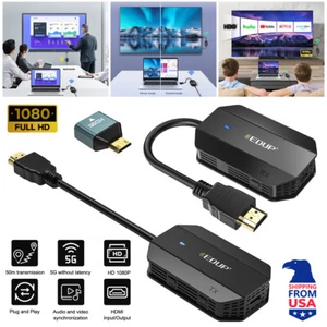 5G 4K Wireless HDMI Video Transmitter&Receiver Extender Display for TV Stick 50m - Picture 1 of 38