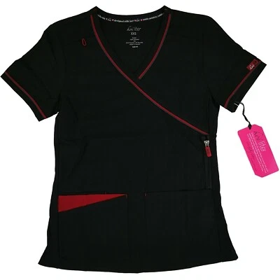 Blusa Médica Koi Lite Negra 382-002 Revive Mujer Uniforme de Enfermera Foto 1 de 2
