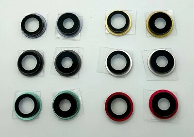 APPLE Lentille d'appareil photo complète verre sur cadre métal pour iPhone 11