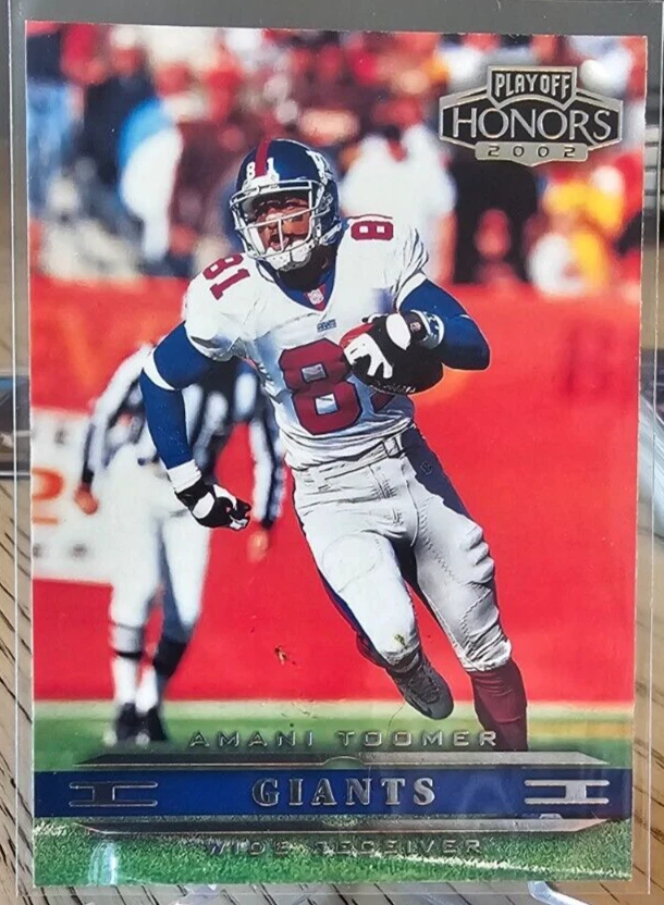 2002 Playoff Honors Amani Toomer #62 New York Giants - Image 1 of 2