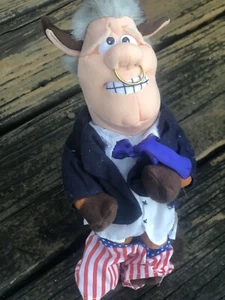 Bill Bull Clinton Infamous Meanies Bean Bag Plush Pants Down President Vtg - Picture 1 of 8