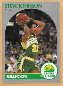 Steve Johnson Seattle Supersonics #278 NBA Hoops 1990-91 - Imagen 1 de 2