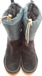 COLUMBIA Womens Size 7/38 Waterproof/Insulated Winter Snow Boots  Blue/Brown EUC - Picture 1 of 11
