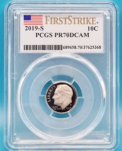 2019-S Roosevelt Dime 10C PCGS PR 70 DCAM - First Strike - Picture 1 of 6