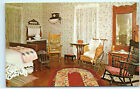 Eisenhower Birthplace Denison Texas Bedroom Handmade Quilt Vintage Postcard E60