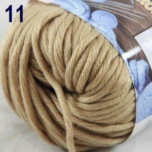 Sale 1SkeinsX50gr Soft Worsted Cotton Chunky Super Bulky Hand Knitting Yarn 11 - Picture 1 of 10